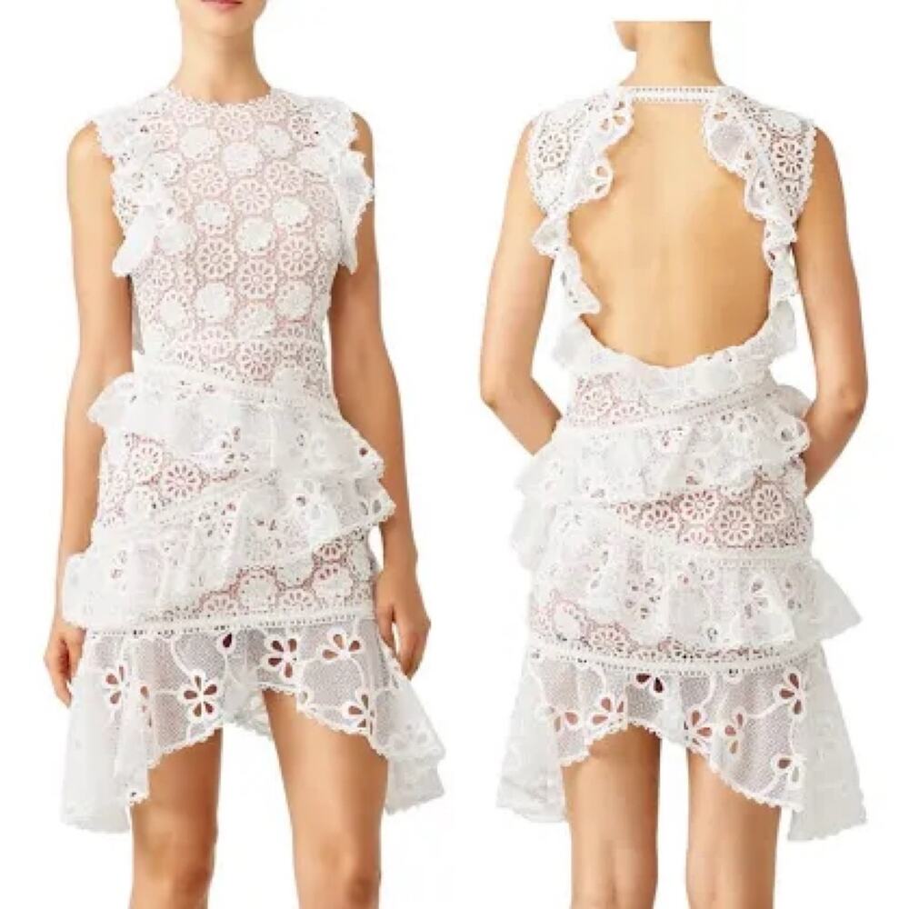 Alexis White Lace Mini Dress